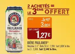 Match PAULANER Bière offre