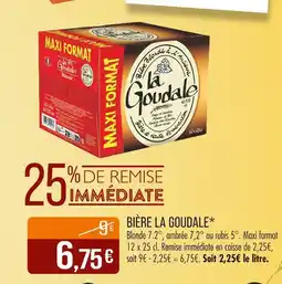 Match LA GOUDALE Bière offre