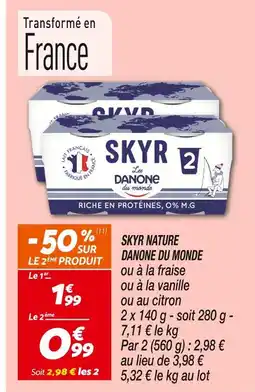 Netto DANONE DU MONDE Skyr nature offre