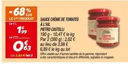 Netto PIETRO CASTELLI Sauce crème de tomates à l'ail offre