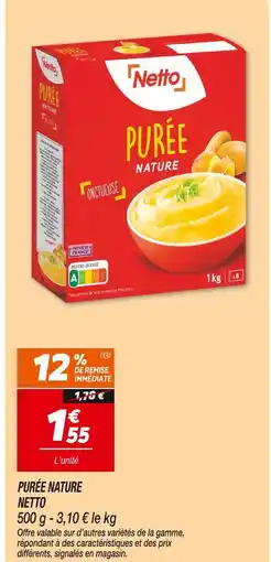 Netto Netto Purée Nature offre