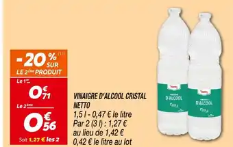 Netto NETTO Vinaigre d'alcool cristal offre