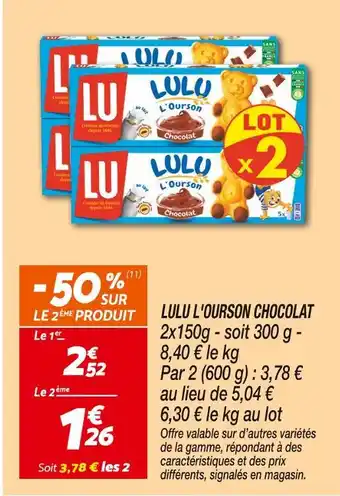 Netto LULU L'OURSON L'ourson chocolat offre