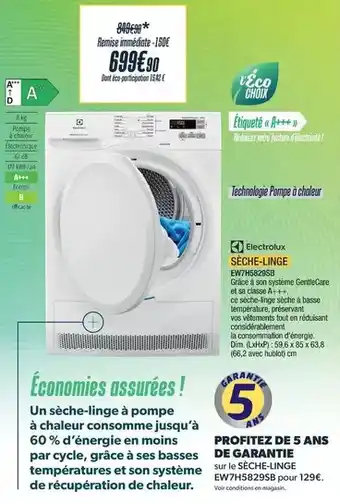 Proxi Confort Electrolux - seche-linge, 299,90 offre