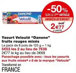 Monoprix Yoplait Yaourt Velouté fruits rouges mixés offre