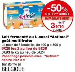 Monoprix Actimel Lait fermenté au L.casei goût multifruits offre