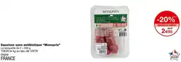 Monoprix Monoprix Saucisse sans antibiotique offre