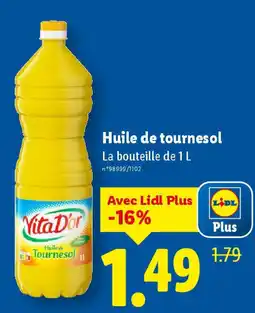 Lidl VITA D'OR Huile de tournesol offre