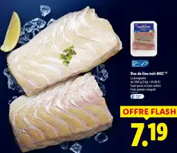 Lidl Dos de lieu noir MSC offre