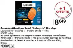 Monoprix Labeyrie Saumon Atlantique fumé Norvège offre