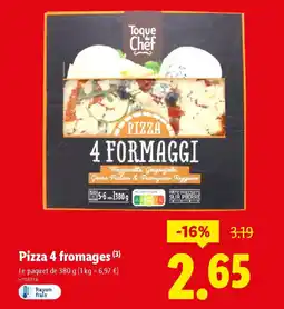 Lidl Pizza 4 fromages offre