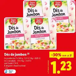 Lidl SAINT ALBY Dés de Jambon offre