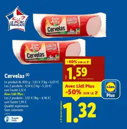 Lidl SAINT ALBY Cervelas offre