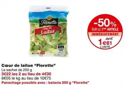 Monoprix Florette Cœur de laitue offre