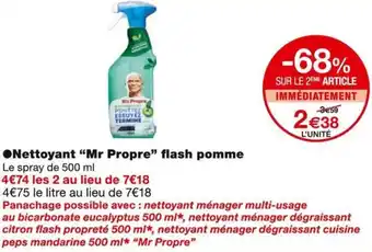 Monoprix Mr Propre Nettoyant flash pomme offre