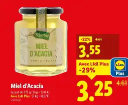 Lidl MARIBEL Miel d'Acacia offre