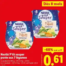 Lidl NESTLE P'tit souper purée aux 7 légumes offre