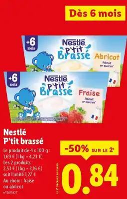 Lidl NESTLE P'tit brassé offre