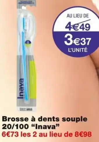 Monoprix Inava Brosse à dents souple 20/100 offre