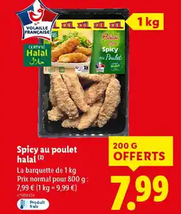 Lidl HALAL Spicy au poulet offre