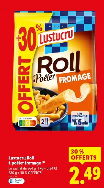 Lidl LUSTUCRU Roll à poêler fromage offre