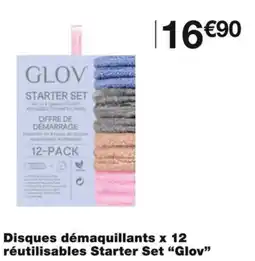 Monoprix Glov Disques démaquillants x 12 réutilisables Starter Set offre