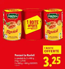 Lidl PANZANI Le Ravioli offre