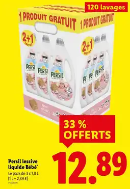 Lidl PERSIL lessive liquide Bébé offre