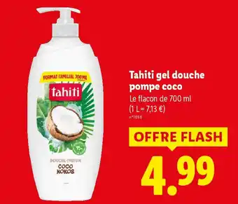 Lidl TAHITI gel douche pompe coco offre