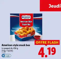 Lidl MCENNEDY American style snack box offre