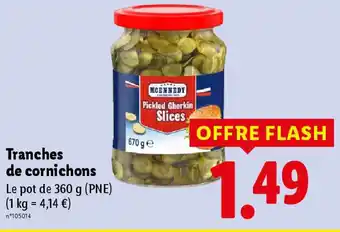 Lidl MCENNEDY Tranches de cornichons offre