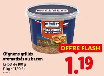 Lidl MCENNEDY Oignons grillés aromatisés au bacon offre