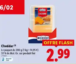 Lidl MCENNEDY Cheddar offre