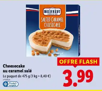 Lidl MCENNEDY Cheesecake au caramel salé offre