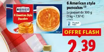 Lidl MCENNEDY 6 American style pancakes offre