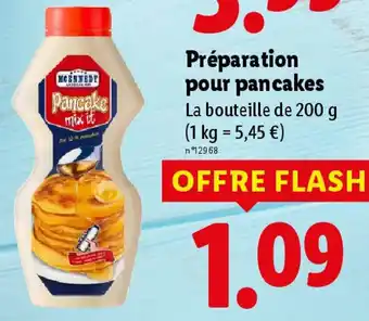 Lidl MCENNEDY Préparation pour pancakes offre