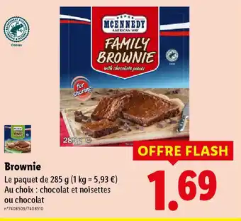 Lidl MCENNEDY Brownie offre