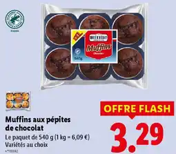 Lidl MCENNEDY Muffins aux pépites de chocolat offre