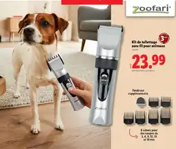 Lidl ZOOFARI Kit de toilettage sans fil pour animaux offre