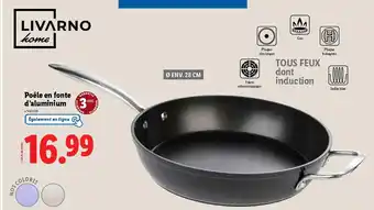 Lidl LIVARNO HOME Poêle en fonte d'aluminium offre