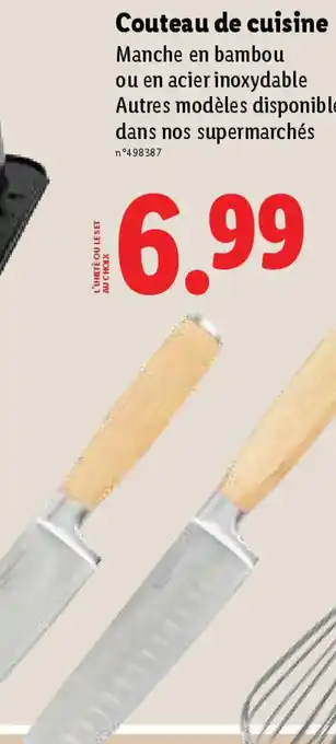 Lidl Couteau de cuisine offre