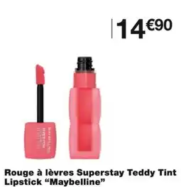 Monoprix Maybelline Rouge à lèvres Superstay Teddy Tint Lipstick offre