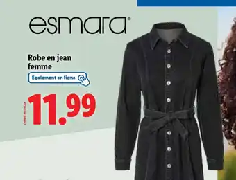 Lidl ESMARA Robe en jean femme offre