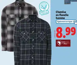 Lidl LIVERGYⓇ Chemise en flanelle homme offre