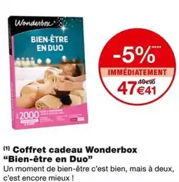 Monoprix Bien-être en Duo Coffret cadeau Wonderbox offre