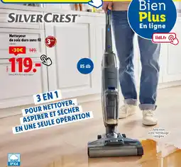 Lidl SILVER CREST® Nettoyeur de sols durs sans fil offre