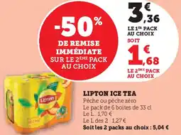 Super U Lipton ice tea offre