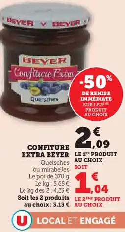 Super U Beyer confiture extra offre