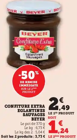 Super U Beyer confiture extra eglantines sauvages offre