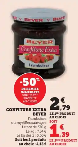 Super U Beyer confiture extra offre